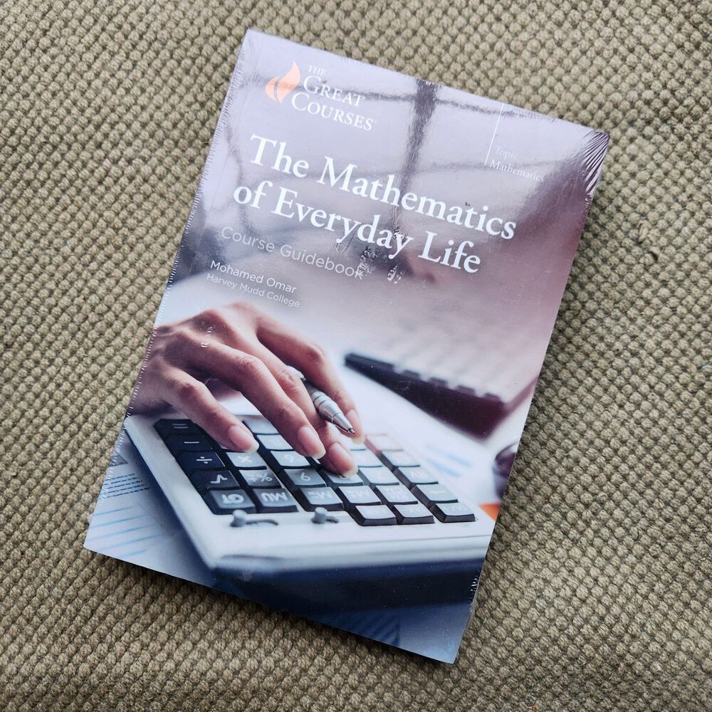 Brand New Sealed THE MATHEMATICS OF EVERYDAY LIFE DVDs w Course Guidebook 2021